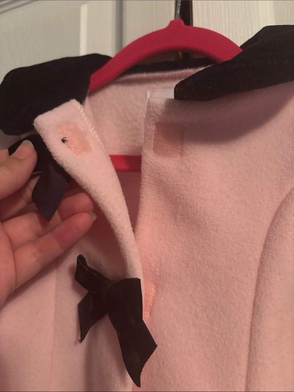 *BRAND NEW* Girls Pink Coat with Black Trim and Bows 🎀